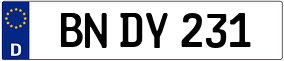 Trailer License Plate